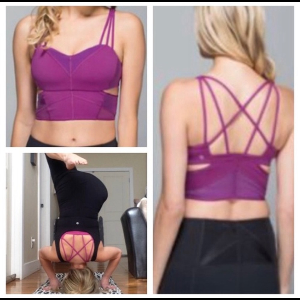 Lululemon Strappy Bra Croptop, GUC, size 6
